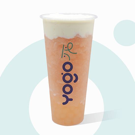 Peach Lychee W/ Yogurt Foam / 芝芝鲜桃荔荔